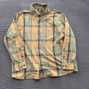 Alaskan Hardgear‎ Shirt Men 2XL Polyester Plaid Long Sleeve Button Up Outdoors.